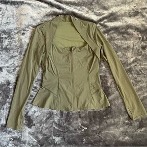 HALARA Green Zip-Up Athletic Top